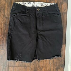 Ben Davis Black Jean Shorts Classic Knee-Length